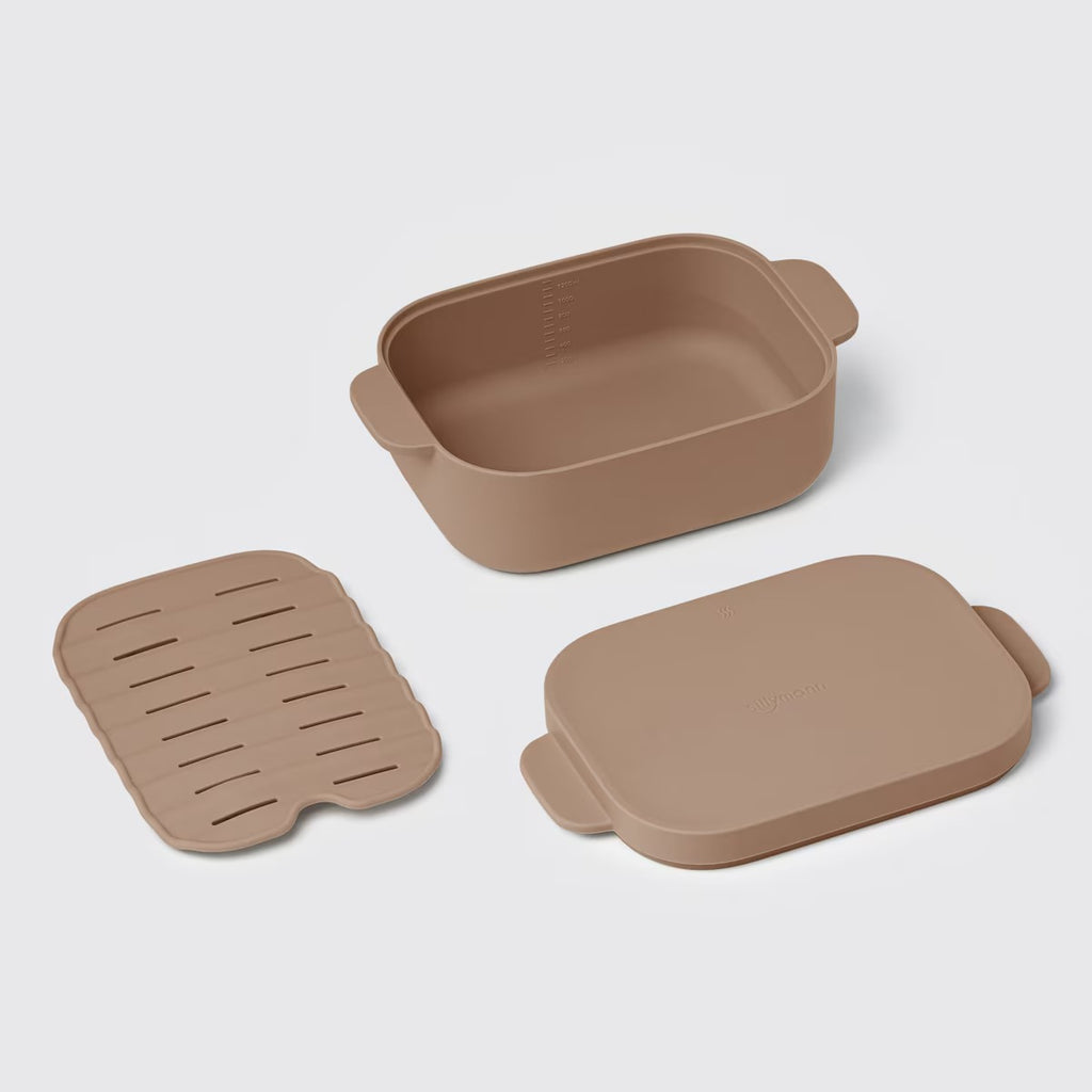 Sillymann Premium Silicone Multi-Steamer (2-Pack) - Eco-Friendly & Microwave Safe