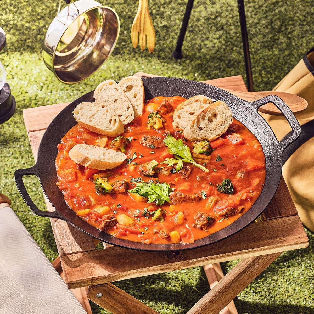 Glasslock Chef Topf IH Multi-Griddle Pan (39cm) - Large Non-Stick Korean BBQ & Camping Pan