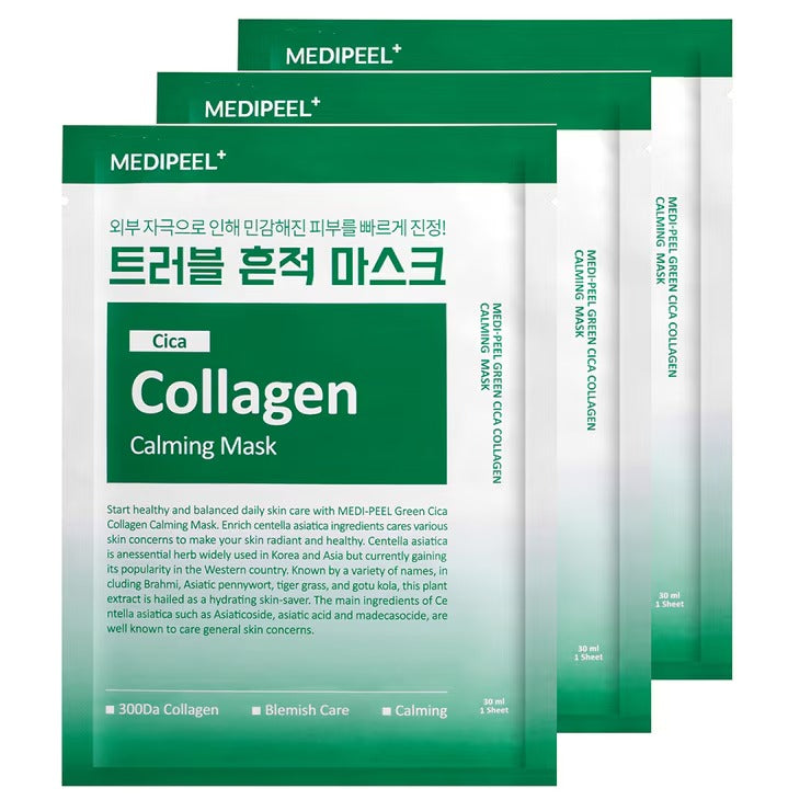 Medipeel Green Cica Collagen Daily Mask (30 Sheets) - Soothing & Firming Scalp Care