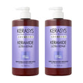 Kerasys Keramide Frizzcare Clinic Shampoo & Treatment Set - Deep Damage Repair (Jumbo Size)