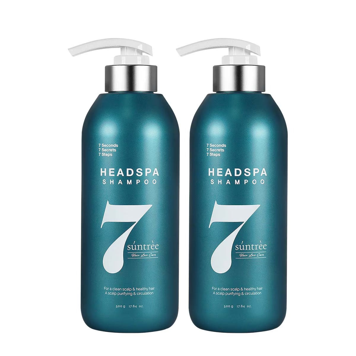 Headspa7 Suntree Shampoo (500ml x 2-Pack) - Refreshing Scalp Care with Cypress Water