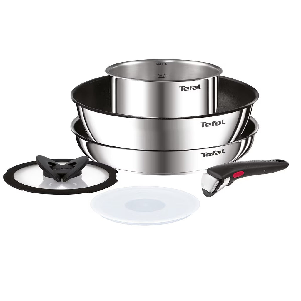 Tefal Effective Magic Hands 6-Piece Cookware Set - Space-Saving & Versatile