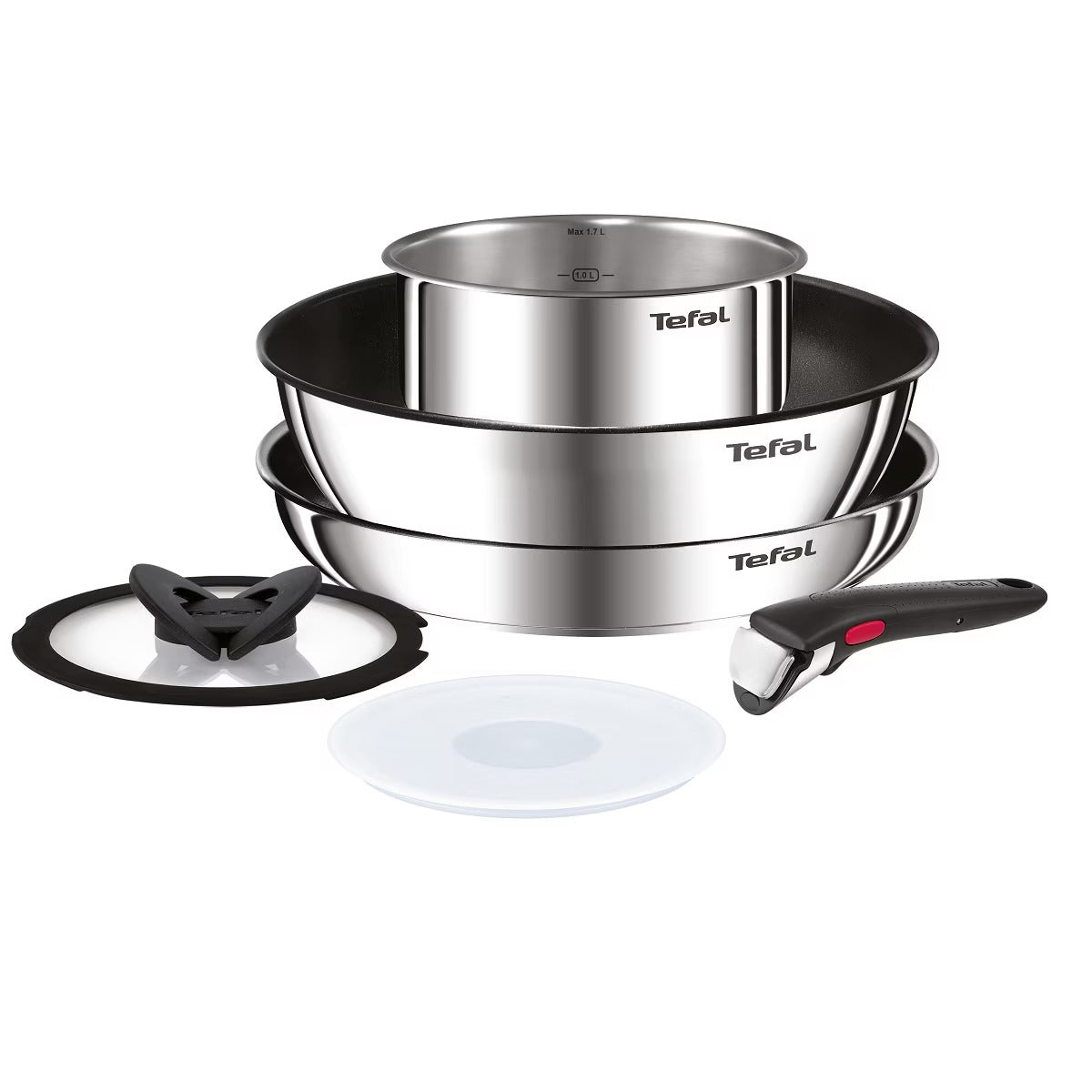 Tefal Effective Magic Hands 6-Piece Cookware Set - Space-Saving & Versatile
