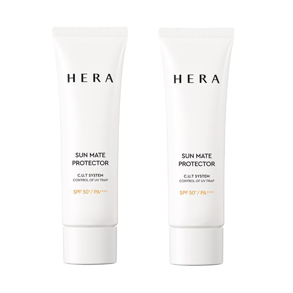 HERA Sun Mate Protector SPF50+ PA+++ (50ml x 2-Pack) - Anti-Pollution & Skin-Glow Sunscreen