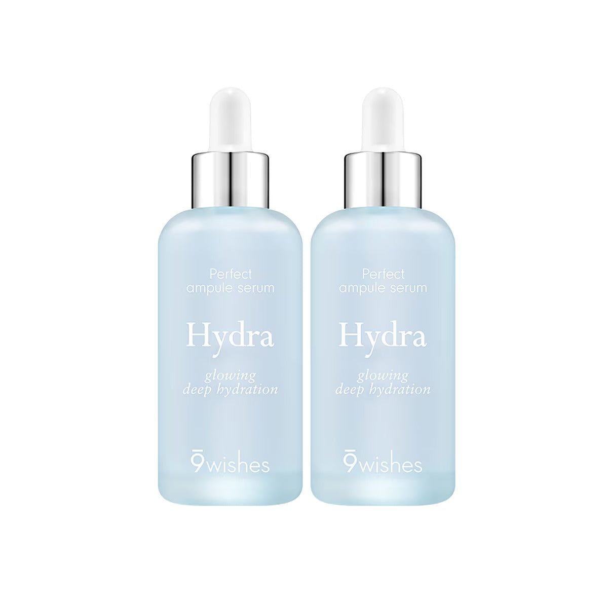 9 Wishes Hydra Skin Ampule Serum II (80ml x 2-Pack) - 48-Hour Deep Hydration & Barrier Care