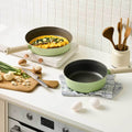 LocknLock Suit Non-Stick Frying Pan Set (2-Piece, 22/26cm) - Mint/Pink