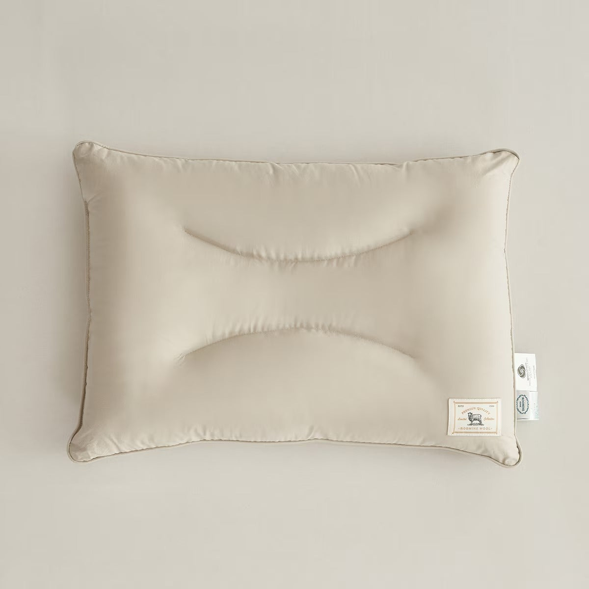 Roomine Home Premium Wool Cervical Pillow (30x45cm) - Ergonomic Neck Support