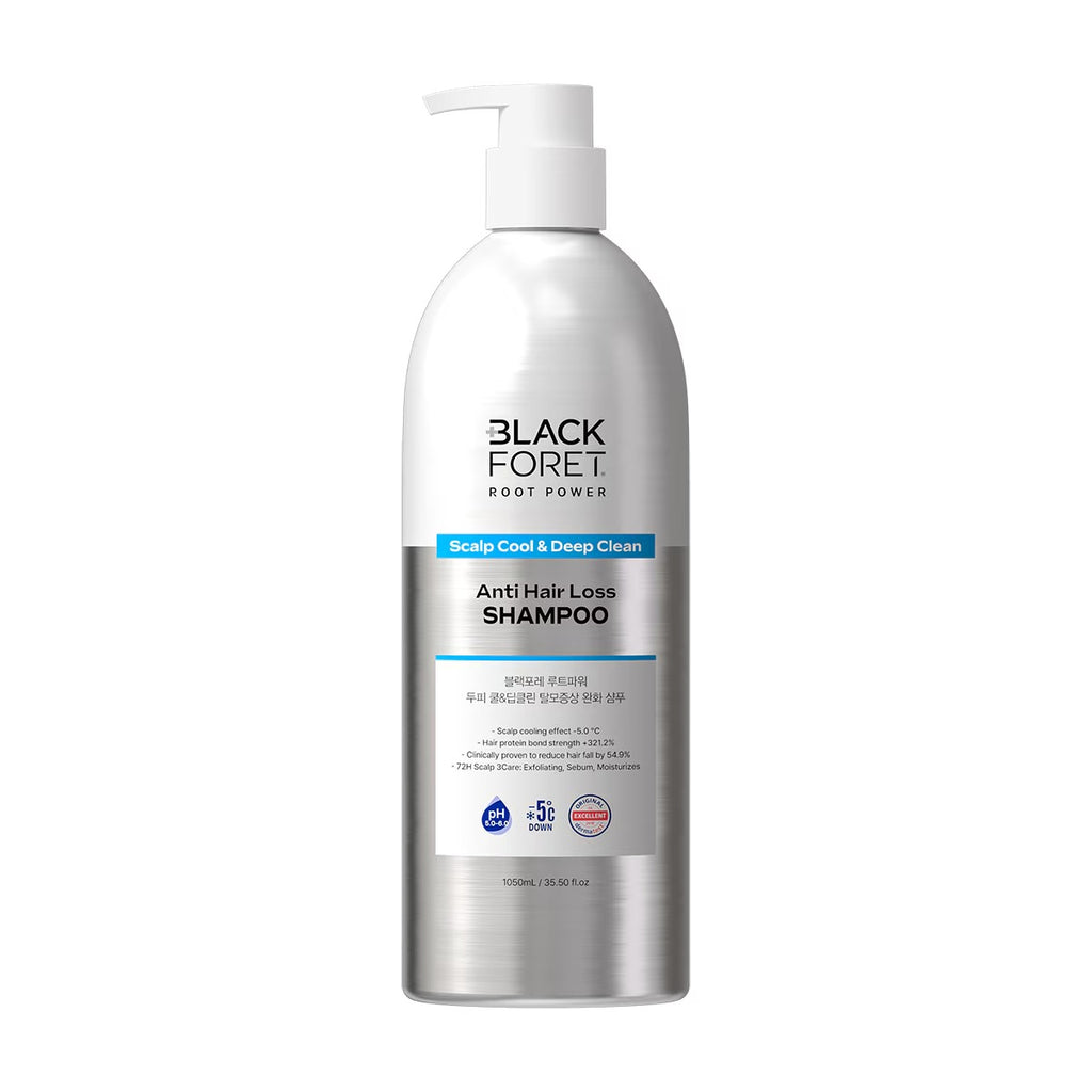 Blackforet Frozen Scalp Cool Deep Clean Shampoo (1050ml) - Large Capacity Carbonated Cooling Care