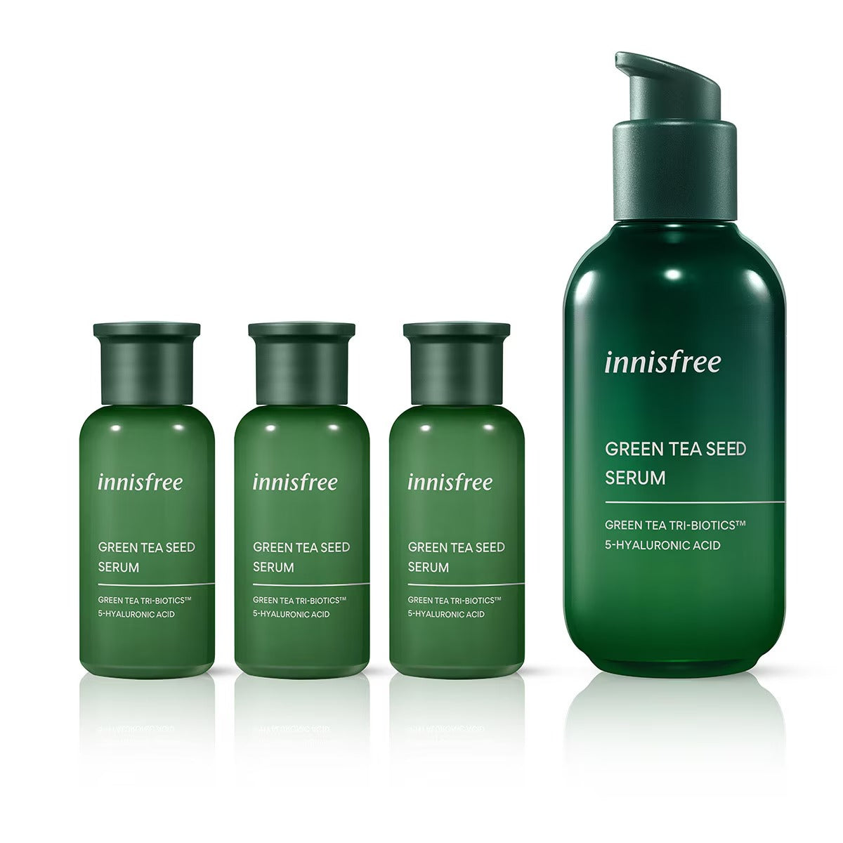 Innisfree Green Tea Seed Hyaluronic Serum Jumbo Set (160ml + 90ml) - Deep Hydration & Skin Barrier Repair