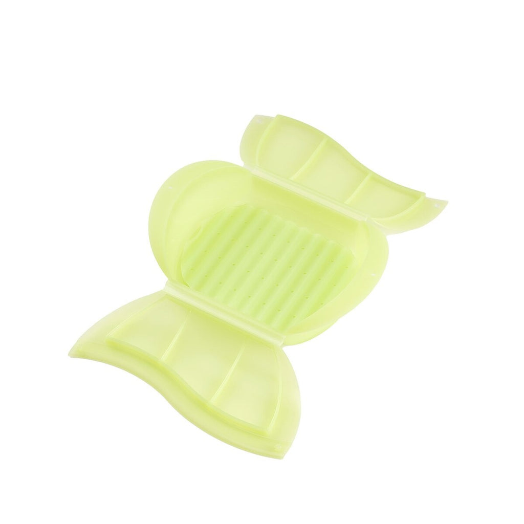 Sillymann Premium Silicone Steamer with Removable Tray (Green) - Healthy Microwave Cooking