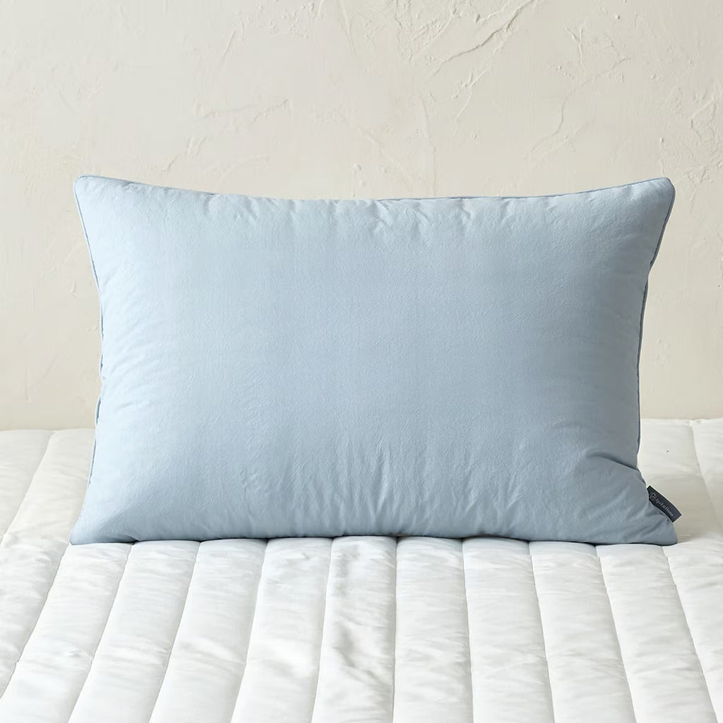 April At Home Premium Cotton Pillow Case Set (2-Pack) - Blue/White