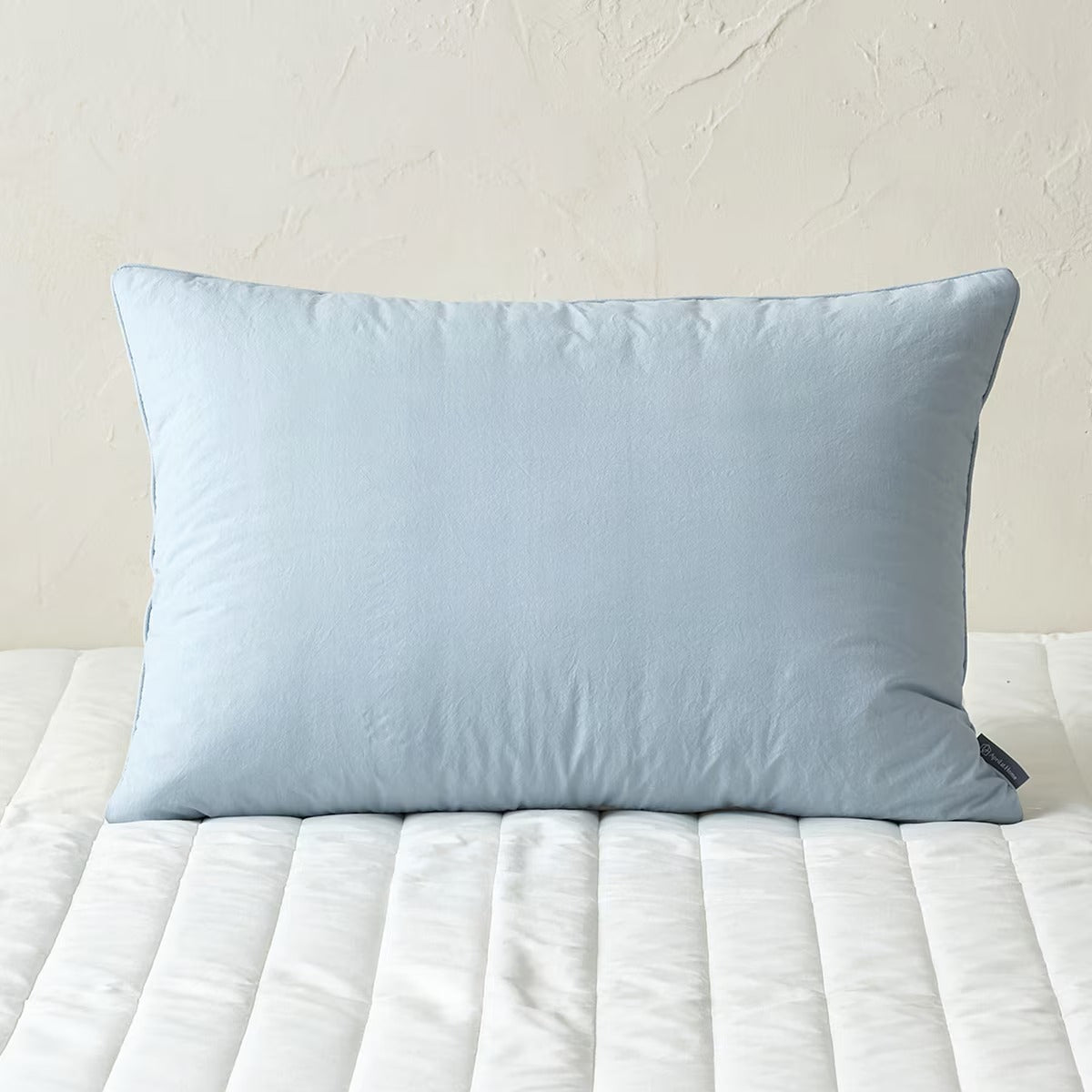 April At Home Premium Cotton Pillow Case Set (2-Pack) - Blue/White