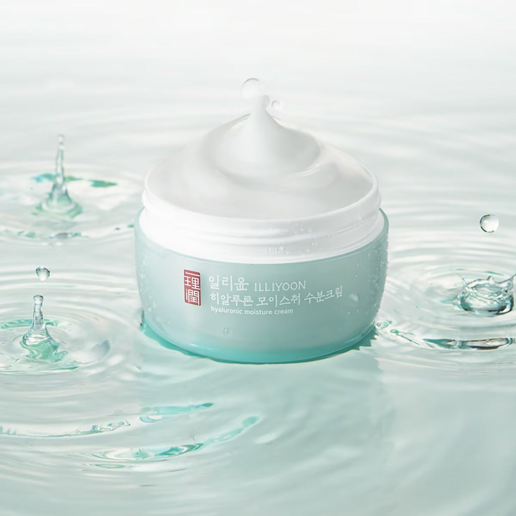 Illiyoon Hyaluron Moisture Cream (100ml x 3-Pack) - Deep Hydration & Soothing for Sensitive Skin