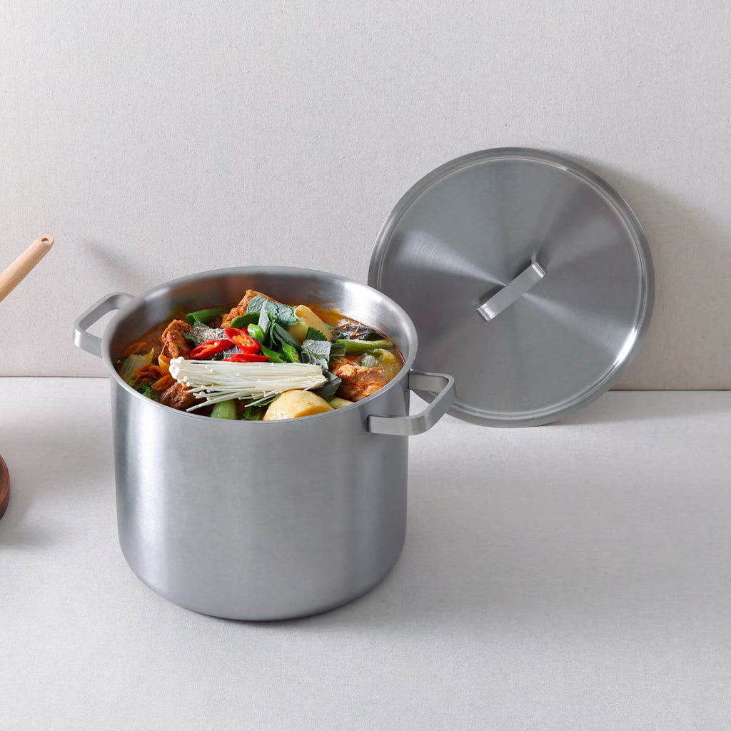 Cookever 5-Ply Heavy-Duty Stainless Steel Stock Pot (13 Liters) - Large Capacity