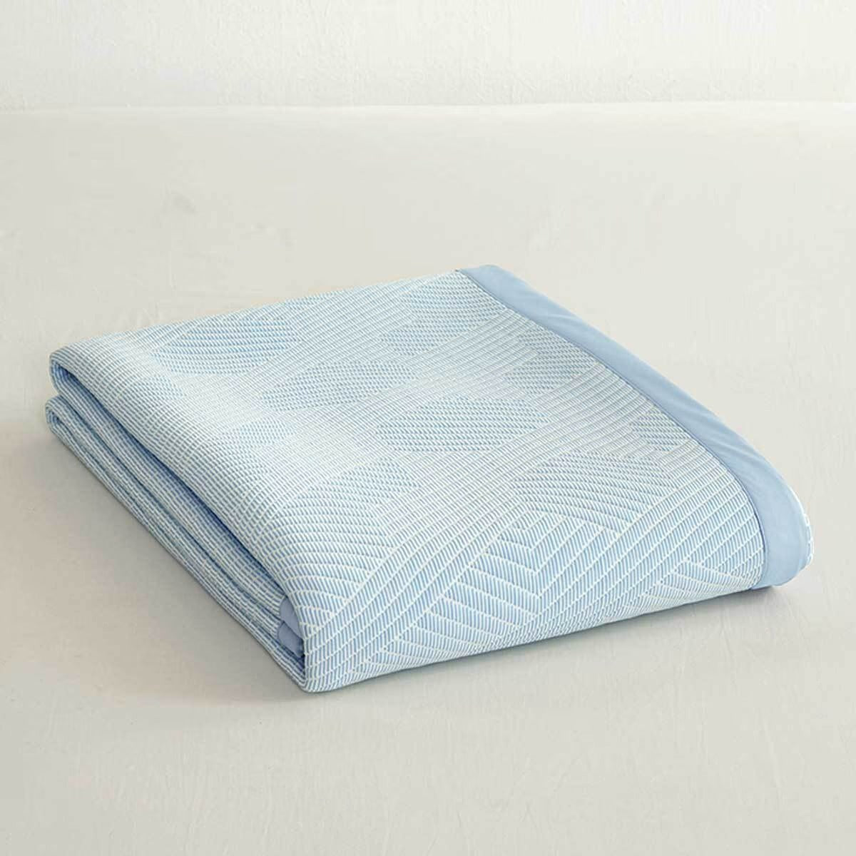 April At Home Premium Cooling 3-Layer Mesh Pad (Single) - Ice Blue
