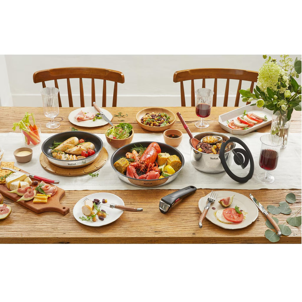 Tefal Effective Magic Hands 6-Piece Cookware Set - Space-Saving & Versatile